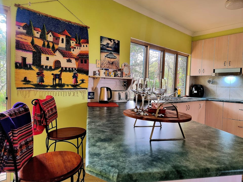 Fully equipped South American  style kitchen