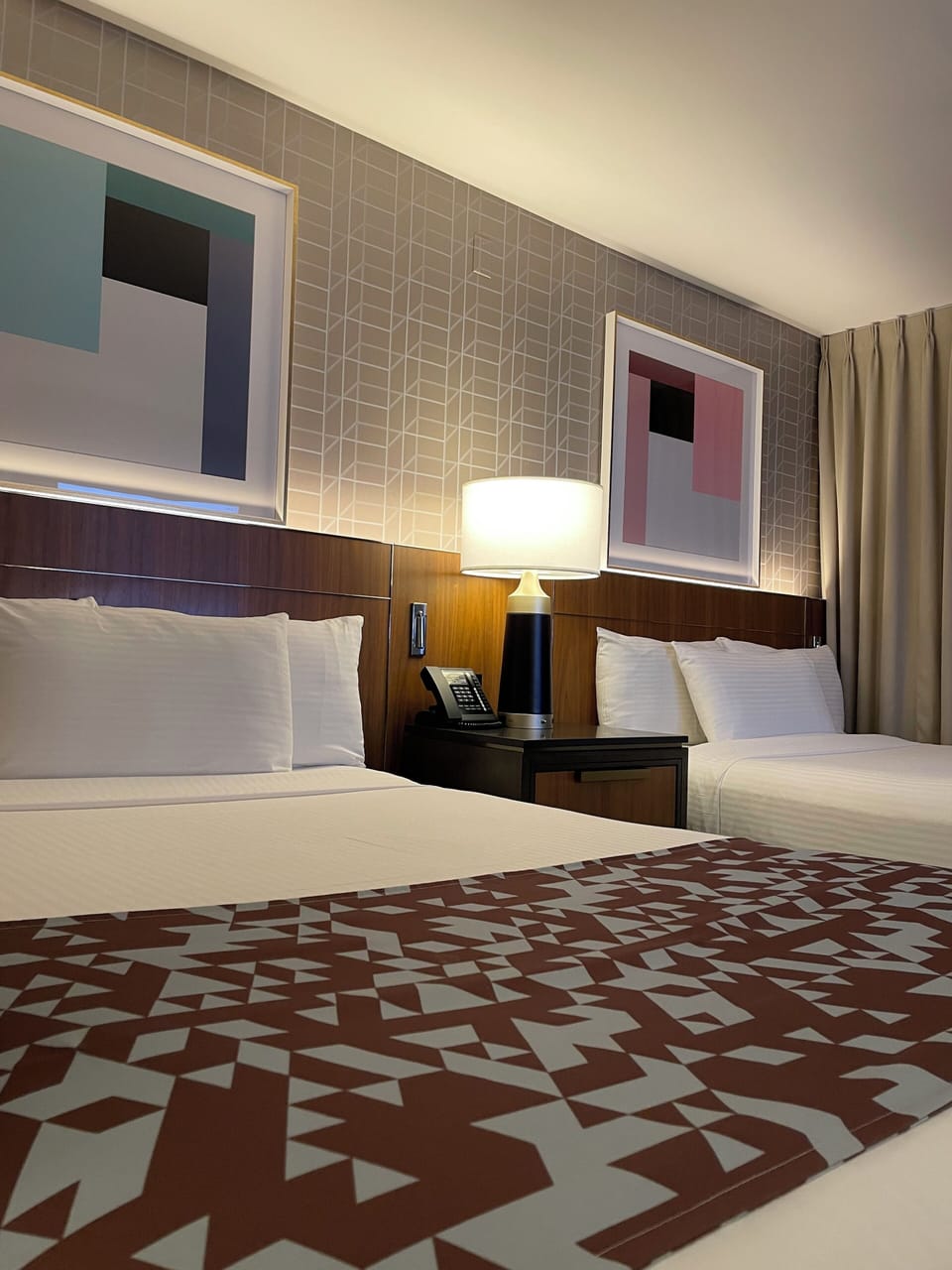 Deluxe Room, 2 Double Beds, Non Smoking | Premium bedding, in-room safe, desk, laptop workspace