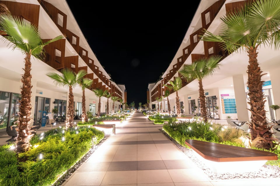 Front of property - evening/night