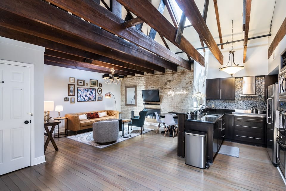 Living Room + Kitchen