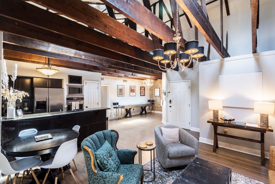 Living Room + Kitchen + Game Room