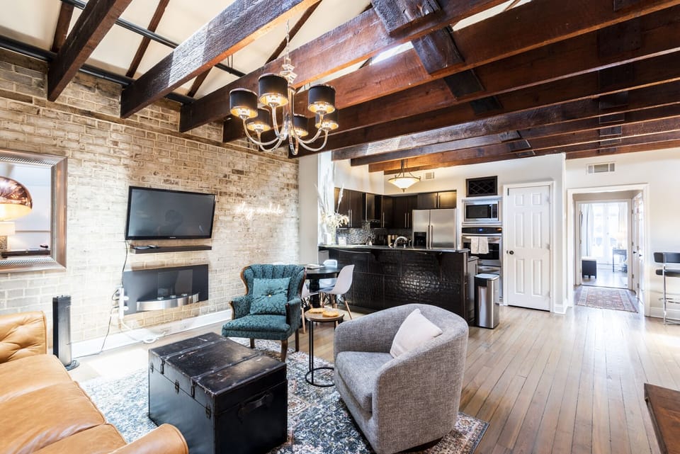 Living Room + Kitchen