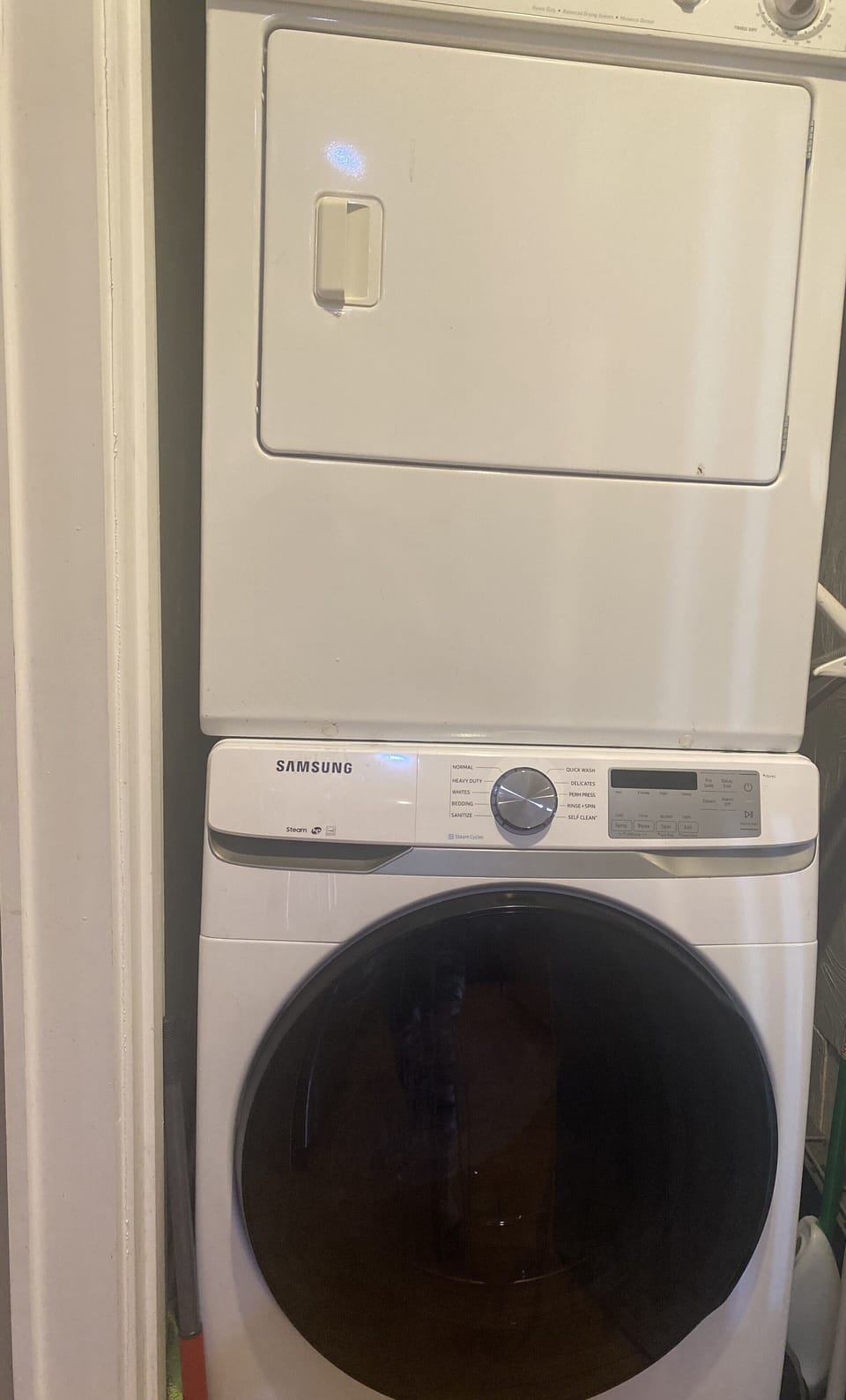 Washer and dryer in the condo