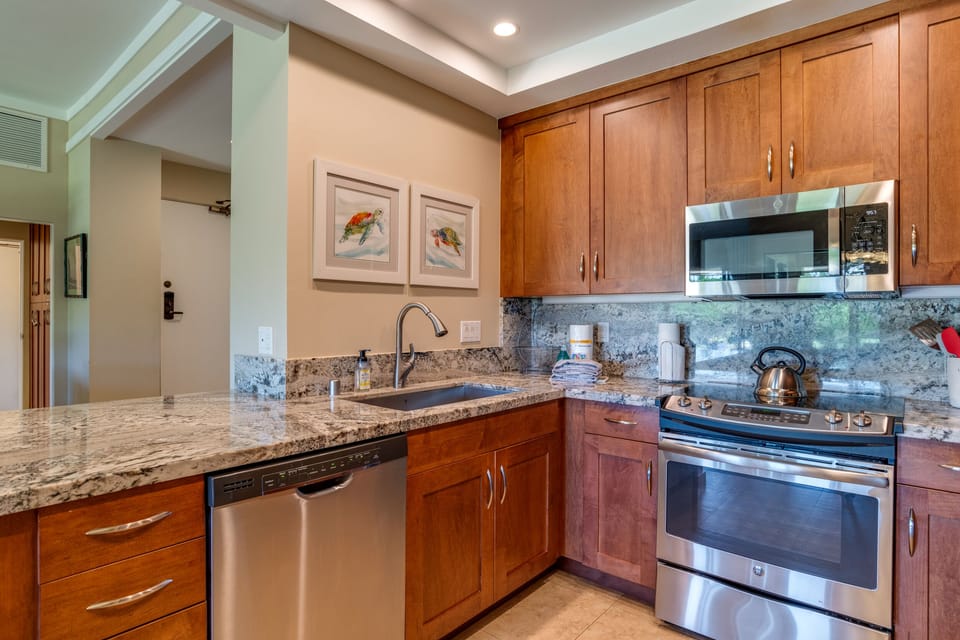 Modern kitchen remodel with generous counter space—perfect for prepping meals with ease.