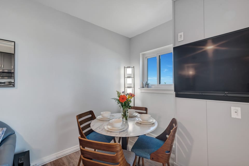Gather and create memories in this beautifully appointed dining area.