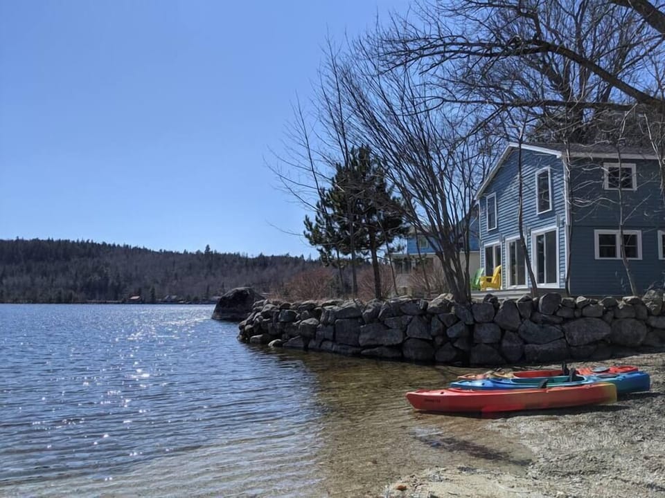 Blue Jay with adjoining beach