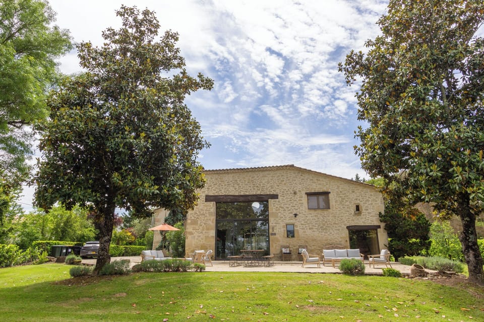 The front of the house.