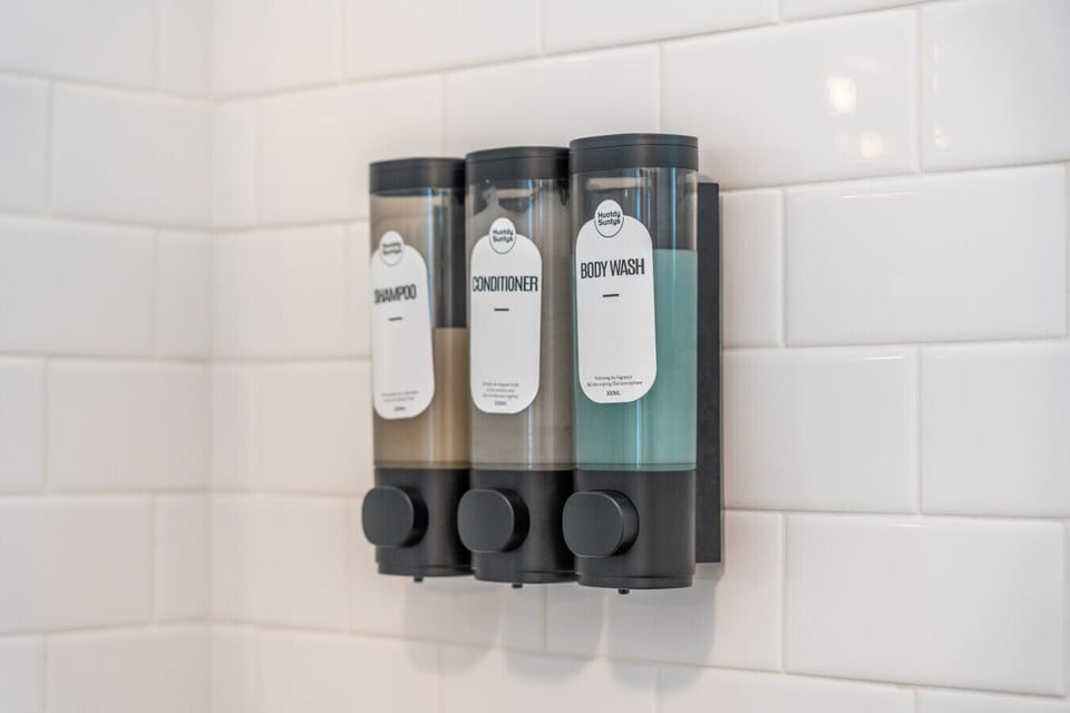 Bathroom amenities.