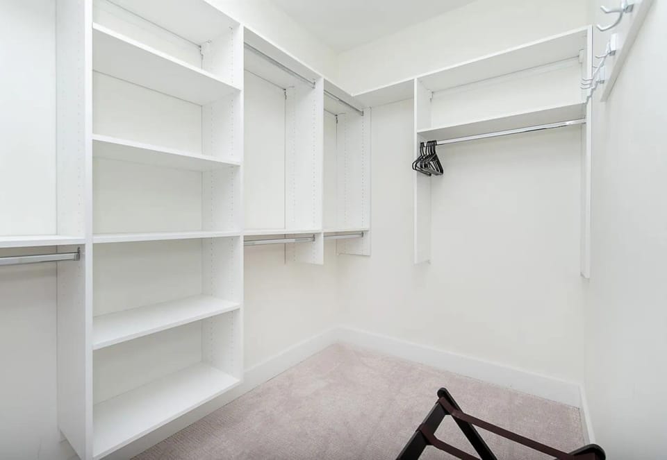 Walk-in Master closet.