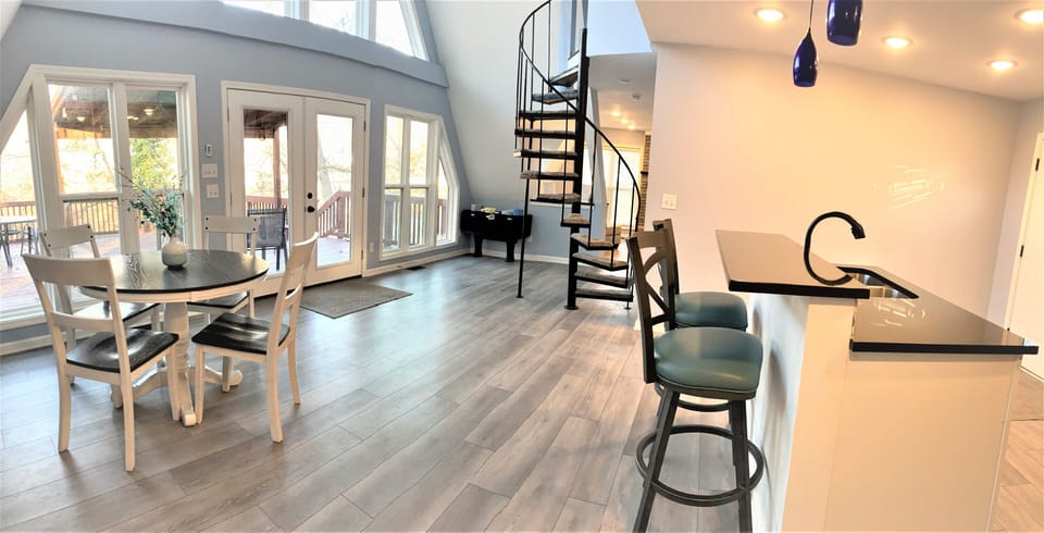 Kitchen and dinette area.  
