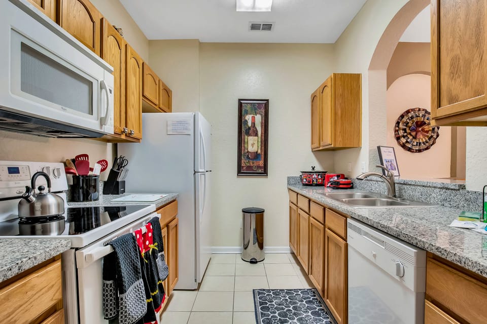 Well appointed kitchen ready for all of you meal prep