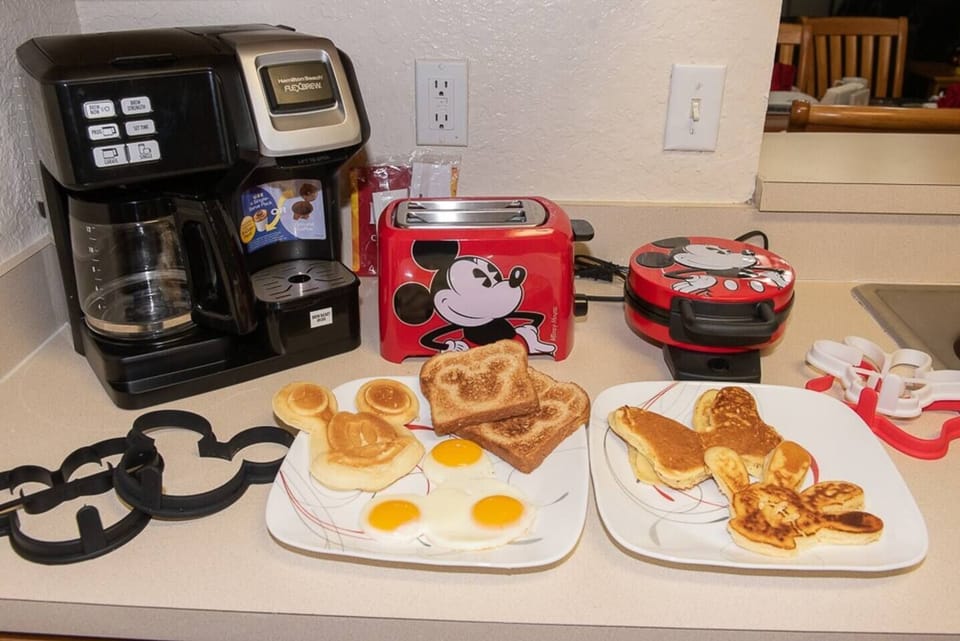 What better way to start your day than with Mickey and Minnie shaped breakfast treats? We provide the tools, you provide the ingredients! 
