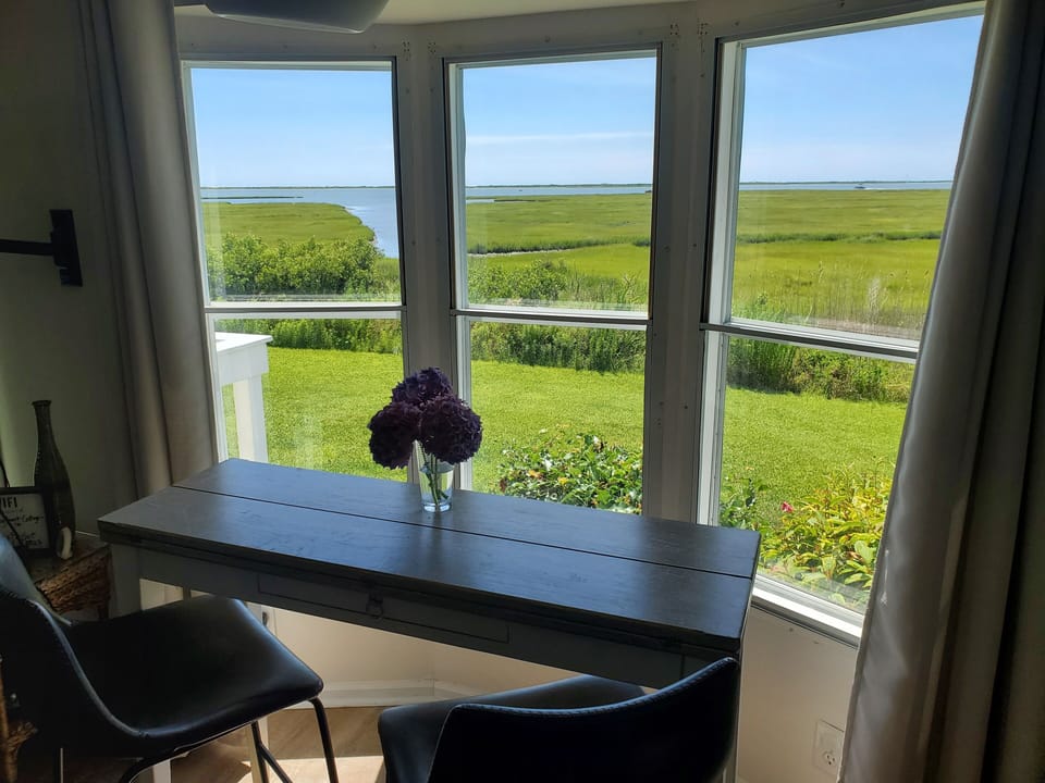 Views of Sinepuxent Bay from the dining area