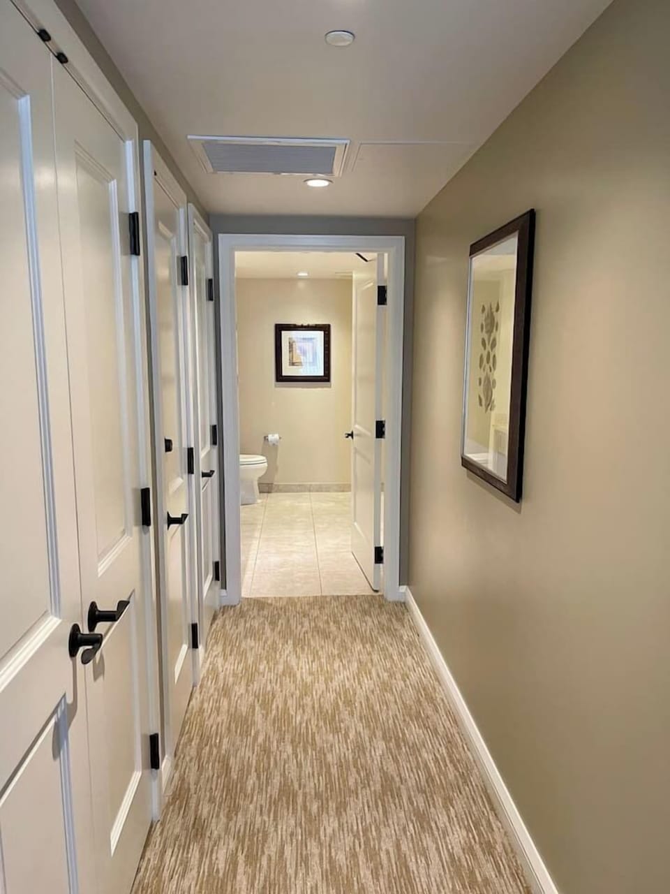 Hallway to master bath