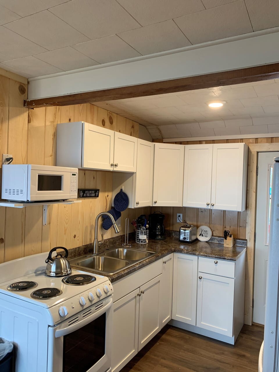 Remodeled kitchen with new appliances