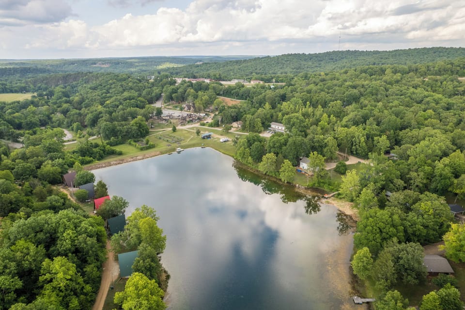 A bird's eye view of beautiful Lake Kiwanie