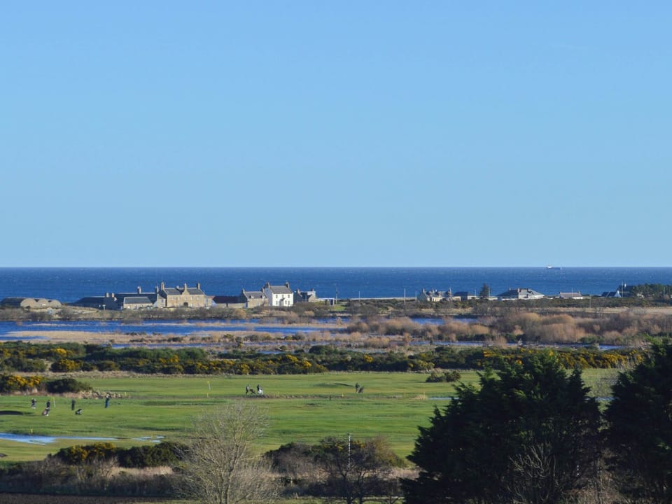 Far reching view over the golf course and out to sea | March Brown, Garmouth, near Elgin