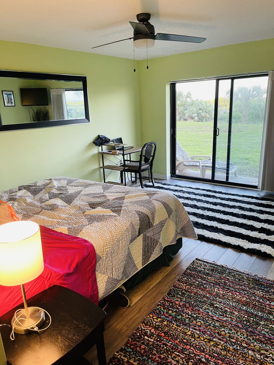 King bedroom with en suite full bathroom. 