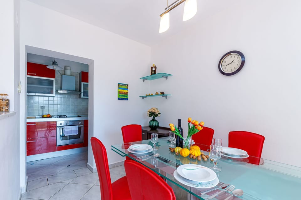 Kitchen and the dining