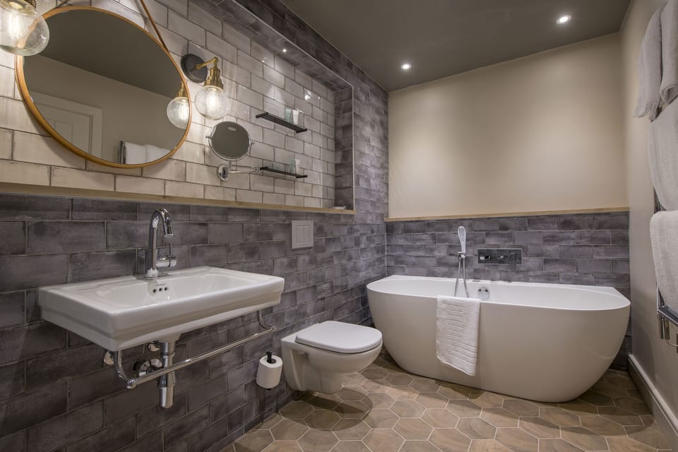 Free toiletries, hair dryer