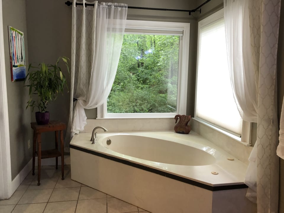 Main level master tub.