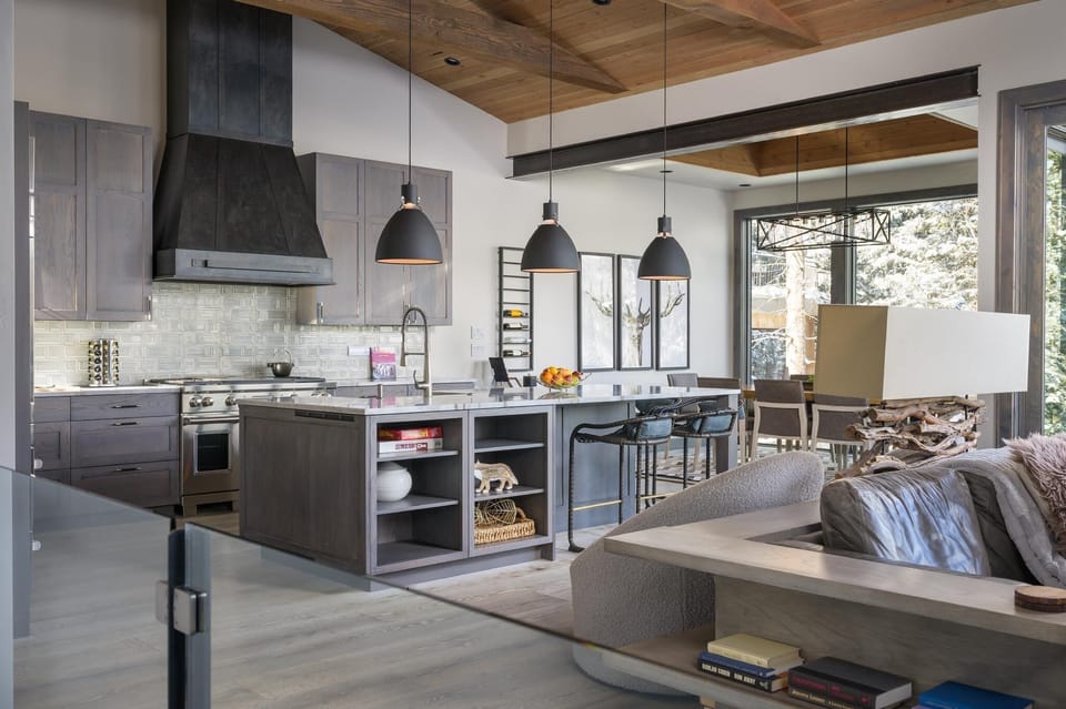 Open concept floor plan