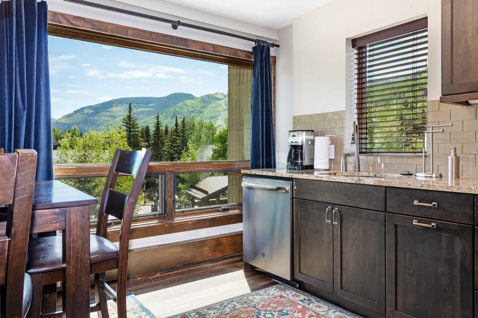 Large window with beautiful views