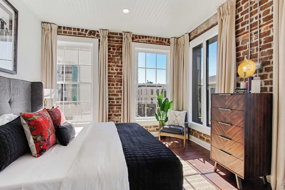 Bedroom 1 | King Bed | First Floor of Third Floor Unit