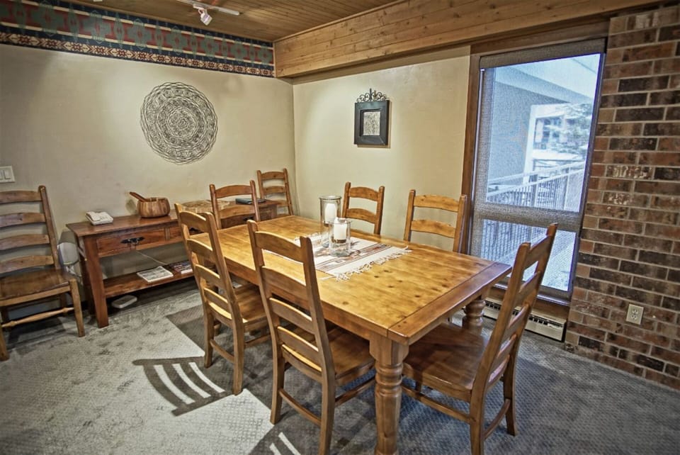 Dining for 6 at Alder Wood Dining Table and matching Buffet Table