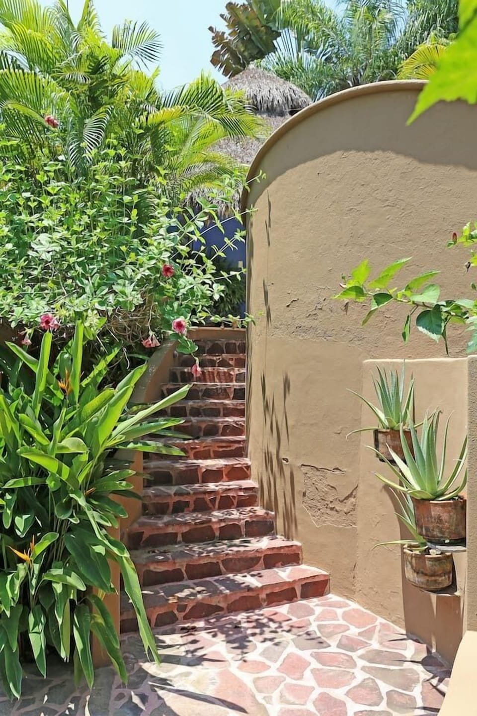 Stairway from parking