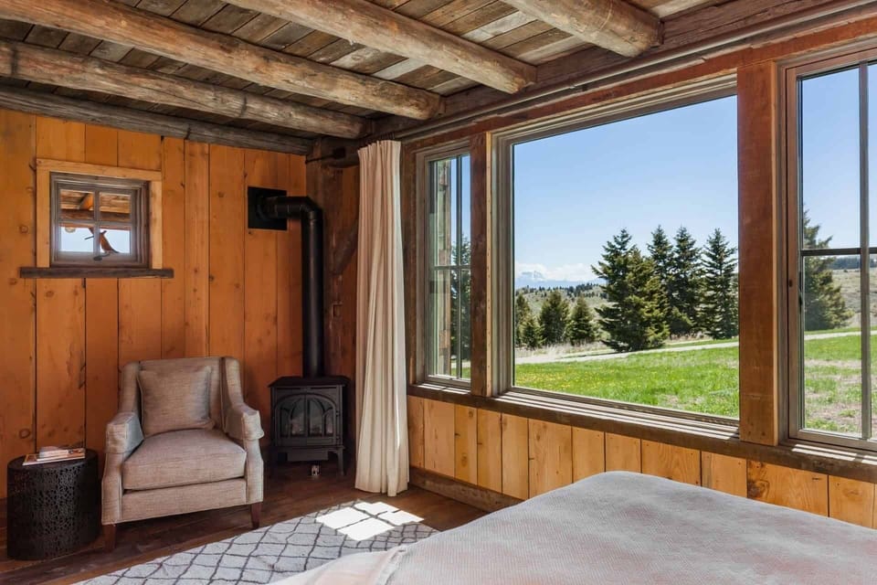 Beautiful view from bottom floor bay window