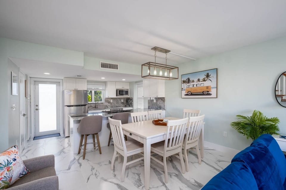 Dining room and kitchen