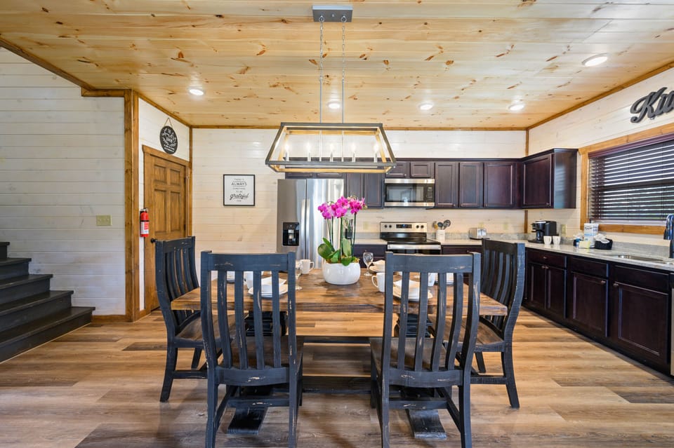 Indulge in our family dining in our open kitchen and dining area, a perfect space for shared moments. 