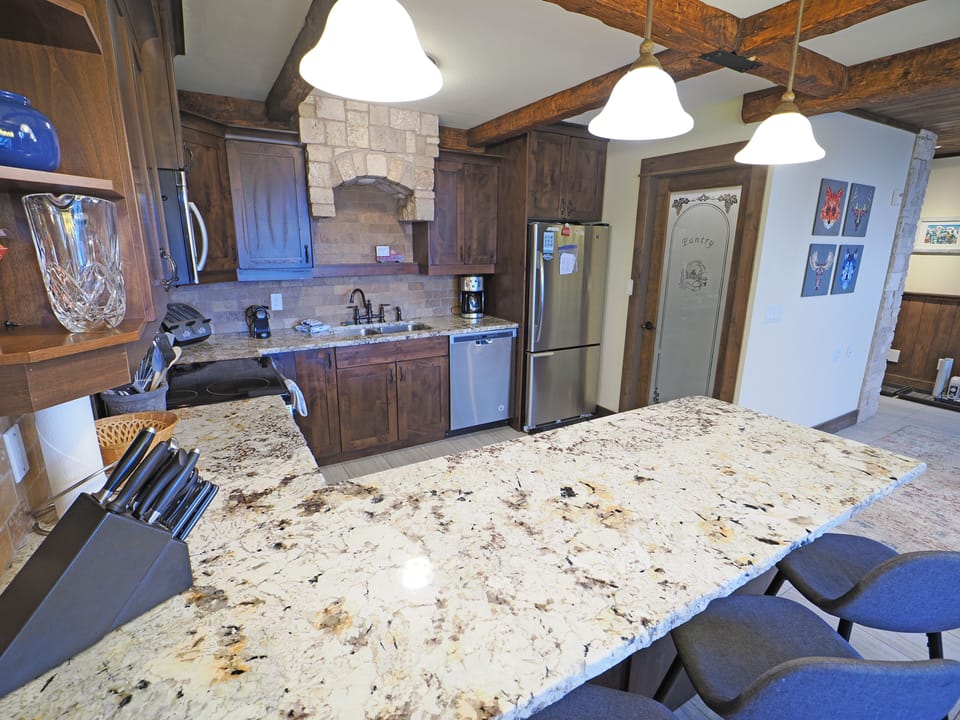 Kitchen and pantry.