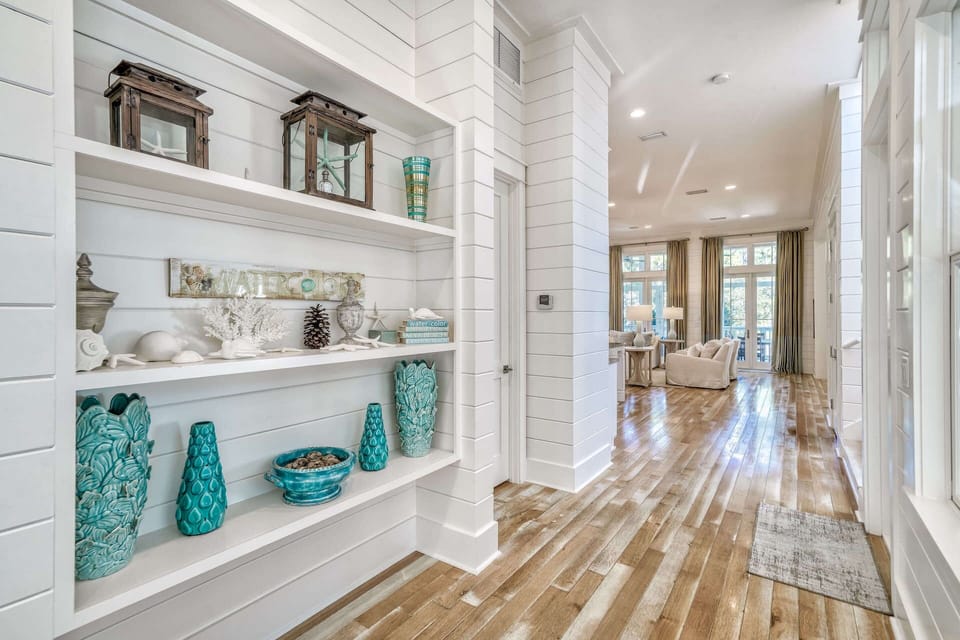 Main hallway on 1st floor with beautiful decor