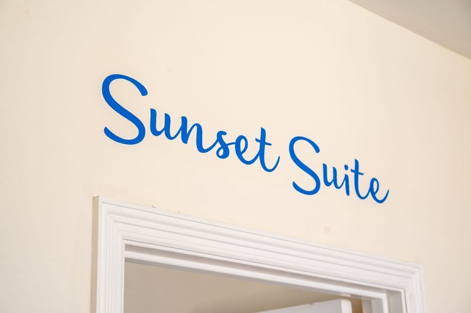 Our Sunset Suite is located on the 2nd floor and shares a bathroom with our kids' room.
