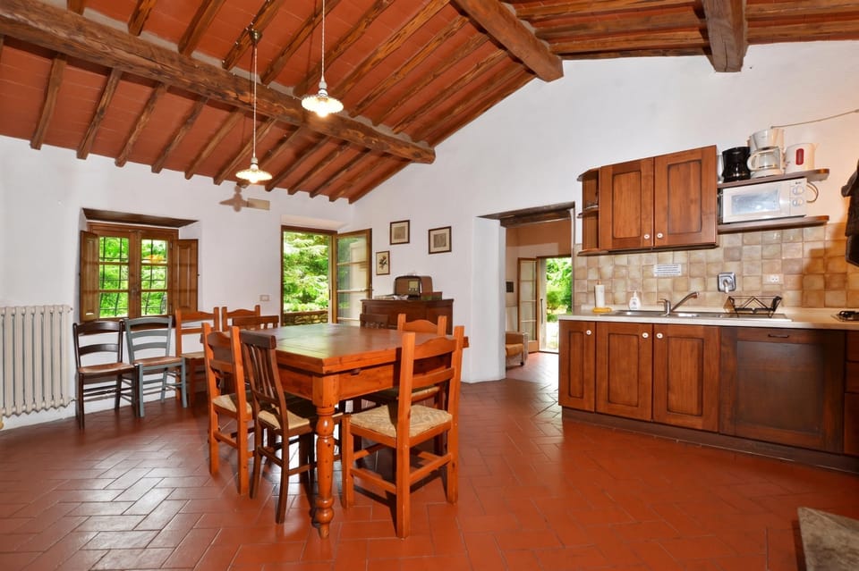Family Villa, 6 Bedrooms, Microwave (Molino del Ponte) | Private kitchen | Stovetop, electric kettle, highchair, dining table