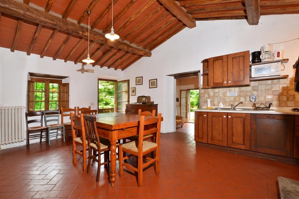 Family Villa, 6 Bedrooms, Microwave (Molino del Ponte) | Private kitchen | Stovetop, electric kettle, highchair, dining tables