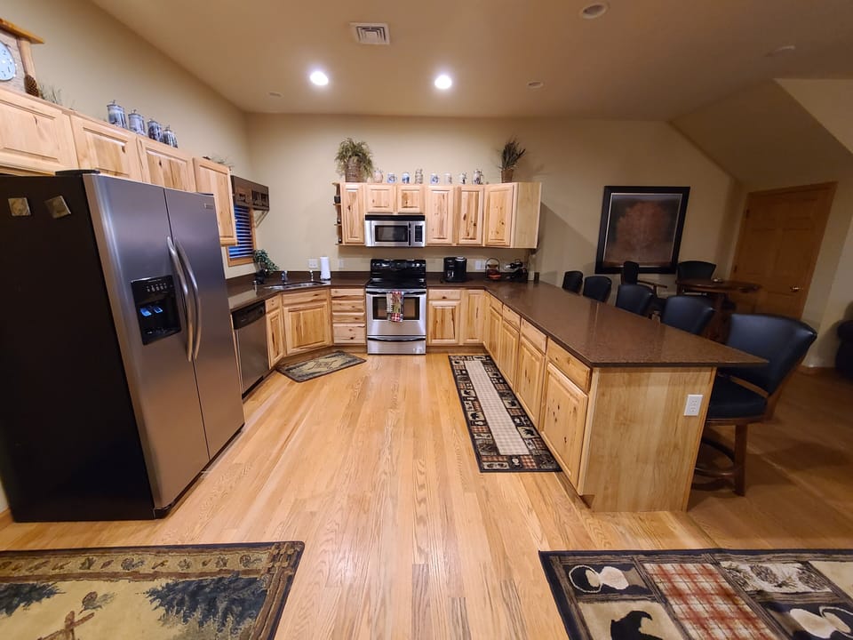 Lots of space to cook.