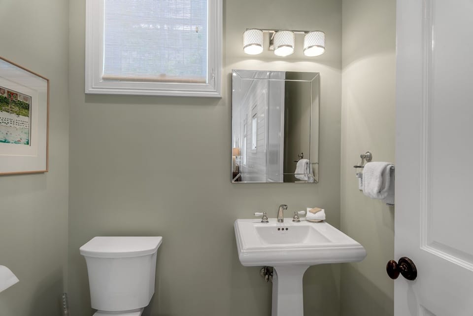 First Floor: Half Bathroom