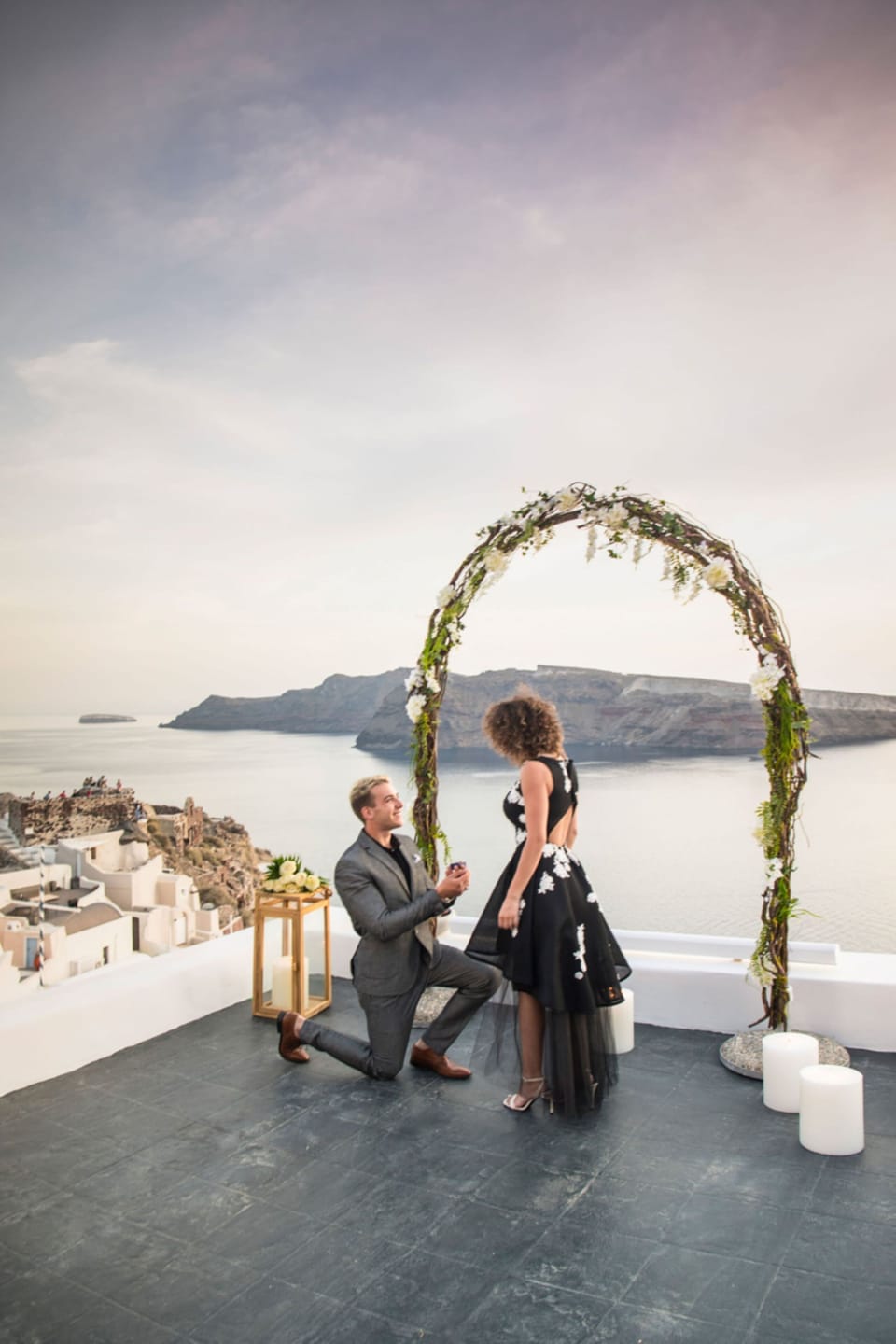 Outdoor wedding area