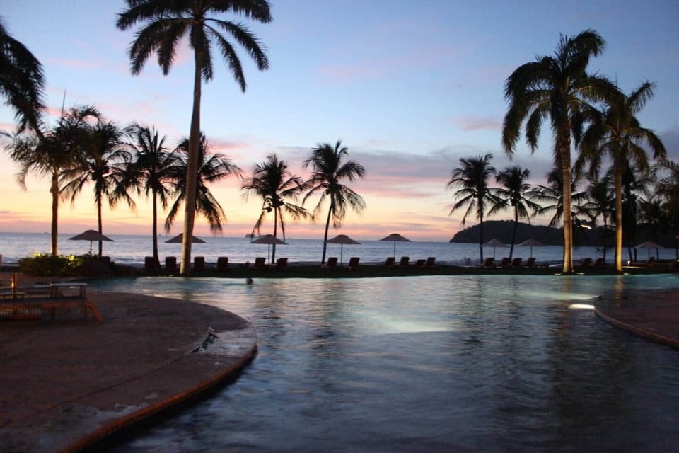 Sunset from the infinity pool