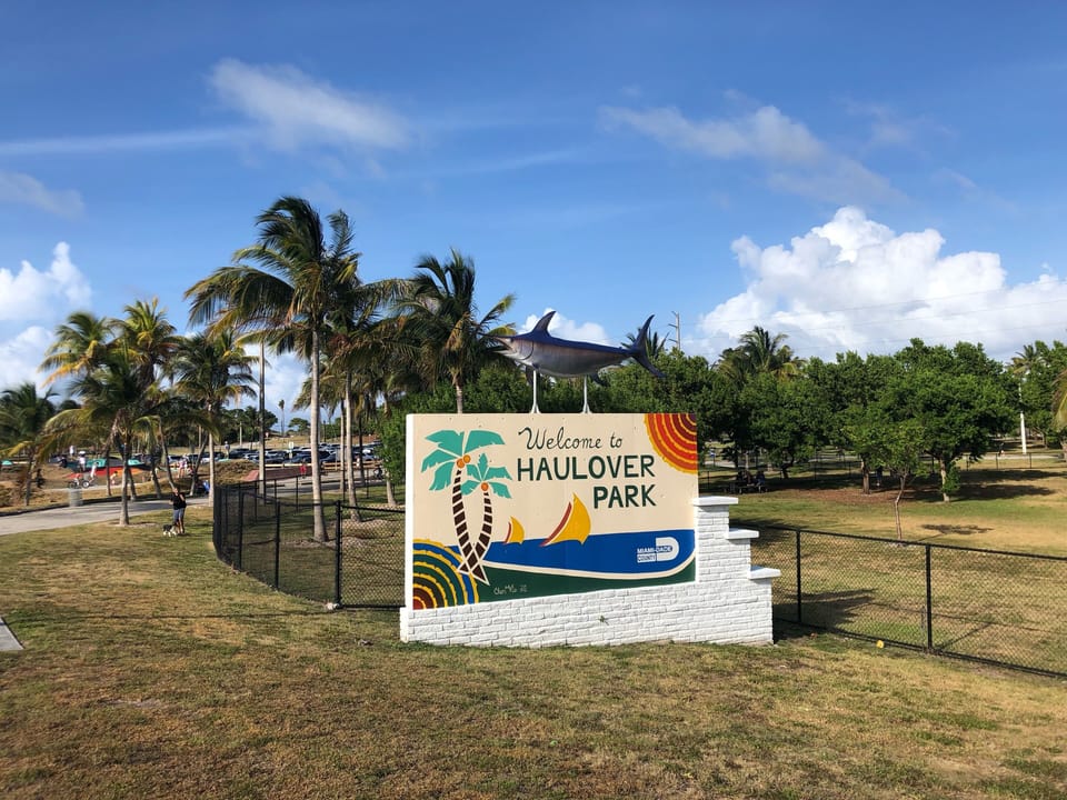 15 minute walk from Haulover beach and park 
North on Collins Ave past bridge