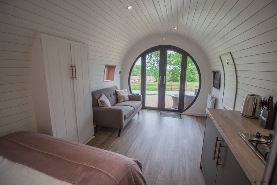 Open plan living with unique features