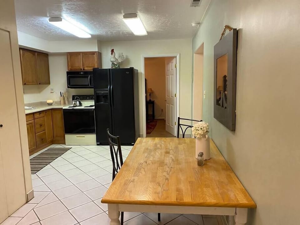 Large dining room and table