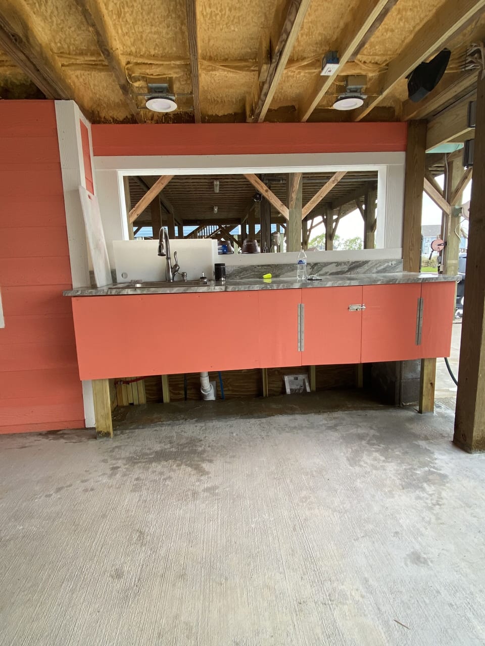 Downstairs sink