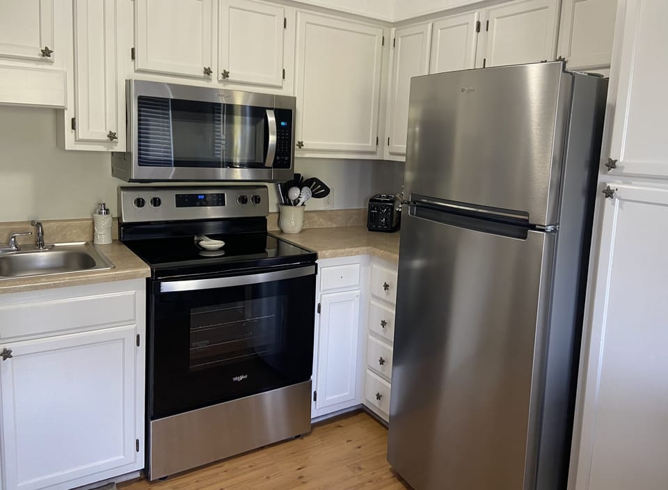 Fully stocked kitchen