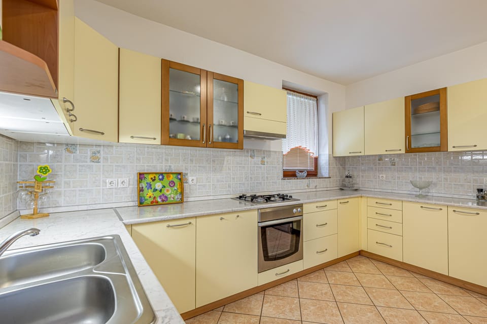 Standard House, Multiple Bedrooms, 2 Bathrooms, Mountainside (Vineyard Homestead Vrtin) | Private kitchen | Fridge, oven, stovetop, dishwasher