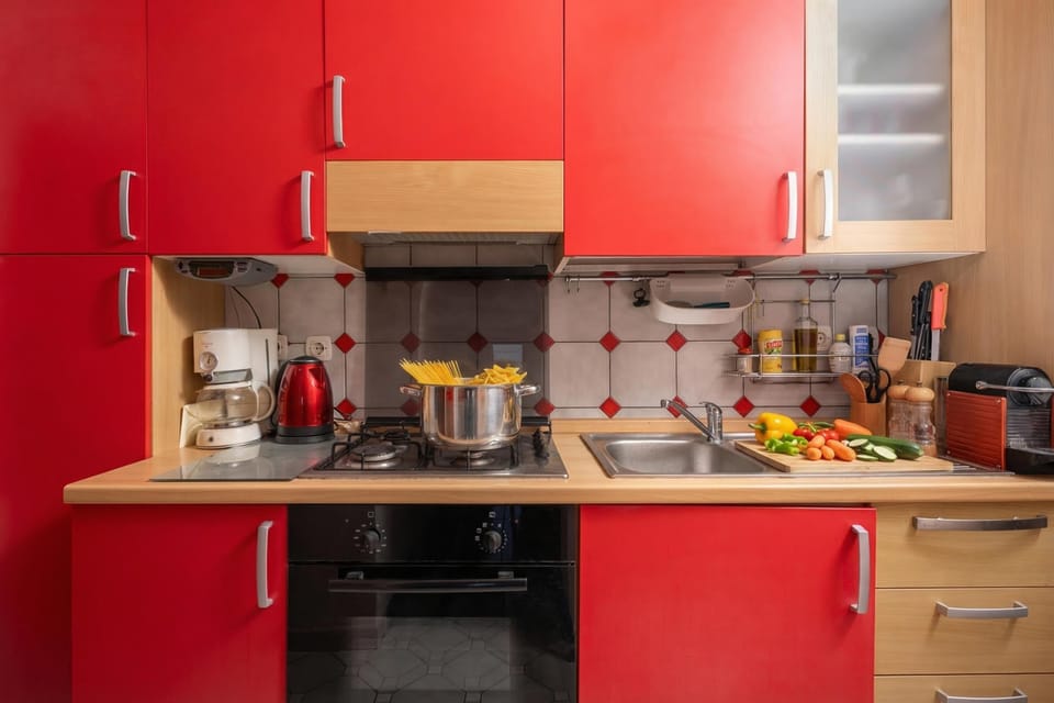 Family Apartment, 3 Bedrooms, Balcony (Seaview Apartment Micika Krk Island) | Private kitchen | Dining tables