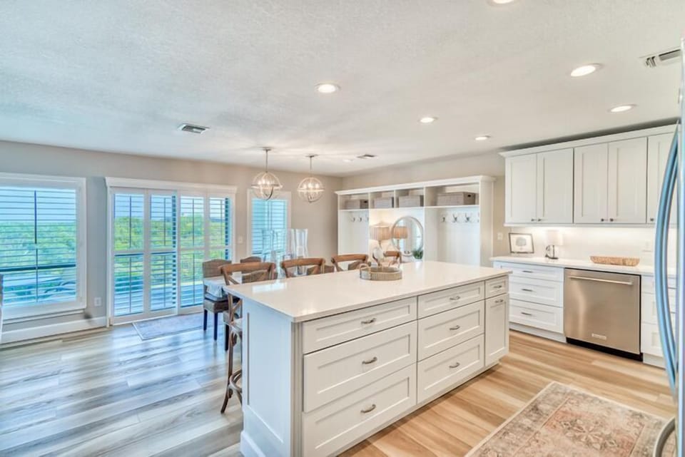 Kitchen Area with Seasonal Gulf View